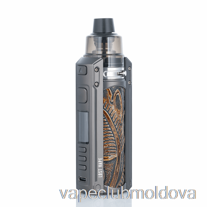 Vape Mod Lost Vape Ursa Quest 100w Pod Mod Kit Gunmetal / Ukiran Piele
